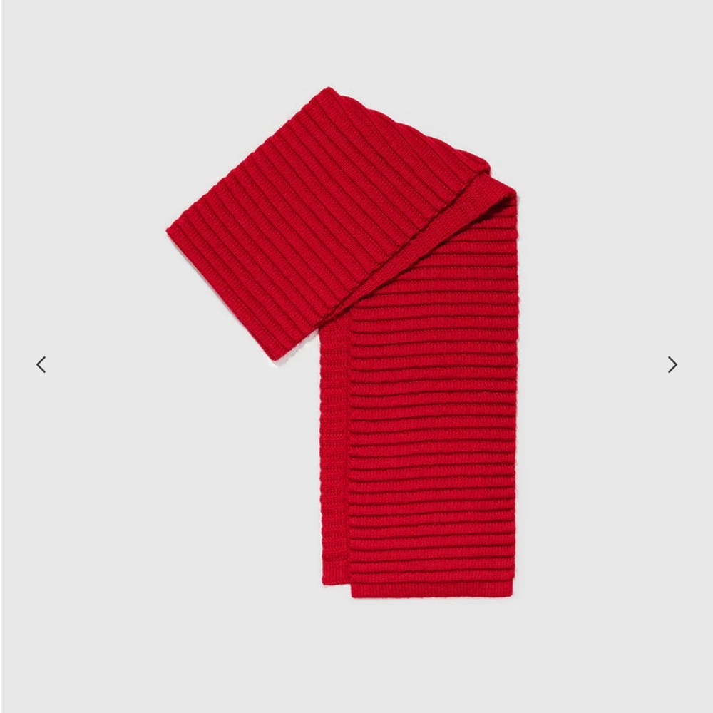 SENTALER Baby Alpaca Ribbed Scarf